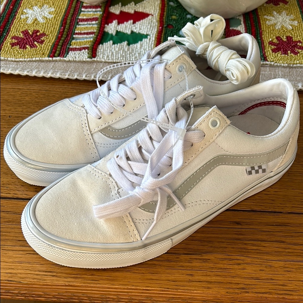 Vans White Canvas Sneakers